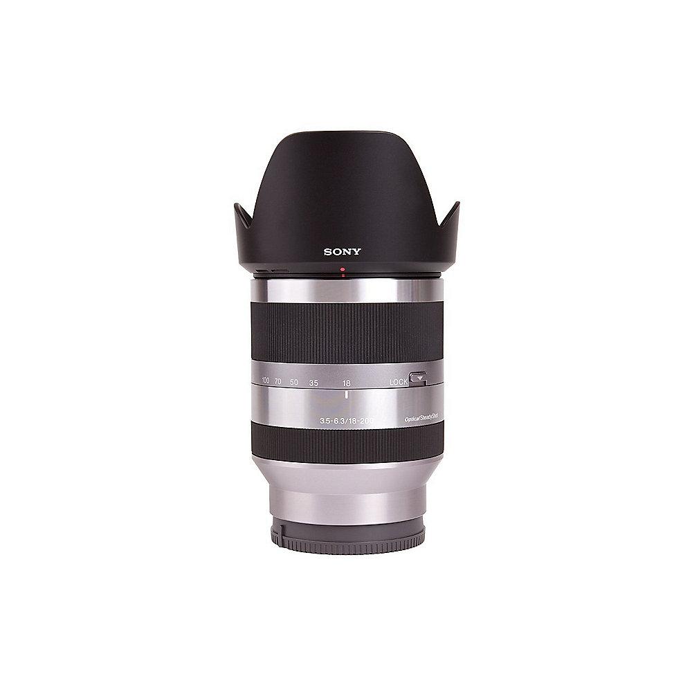 Sony E 18-200mm f/3.5-6.3 OSS Tele-Zoomobjektiv (SEL-18200), Sony, E, 18-200mm, f/3.5-6.3, OSS, Tele-Zoomobjektiv, SEL-18200,