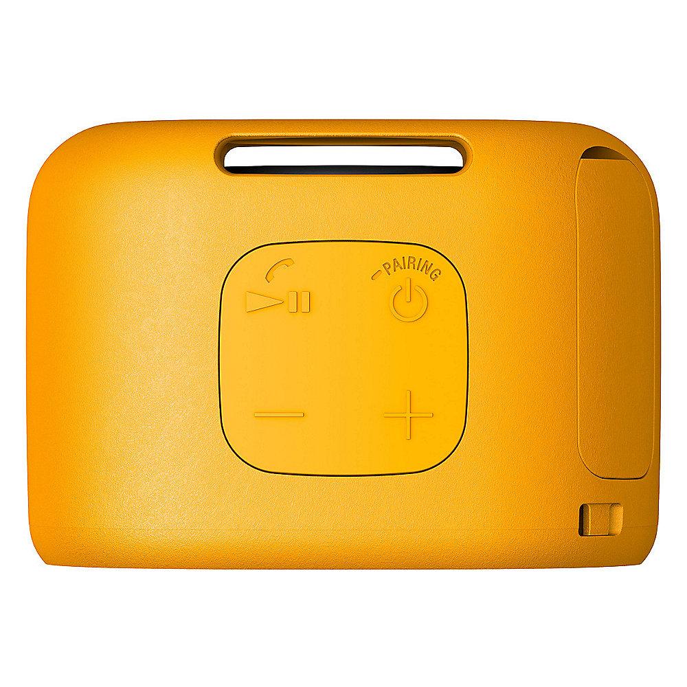 Sony SRS-XB01 tragbarer Bluetooth Lautspr. 6h Akku Spritzwassergesch. gelb