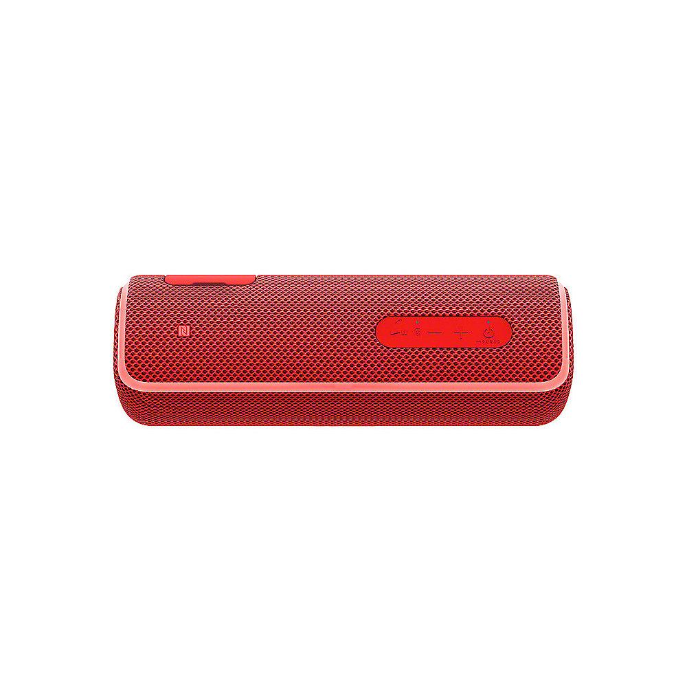 Sony SRS-XB21 tragbarer Lautsprecher (wasserabweisend, NFC, Bluetooth) rot, Sony, SRS-XB21, tragbarer, Lautsprecher, wasserabweisend, NFC, Bluetooth, rot