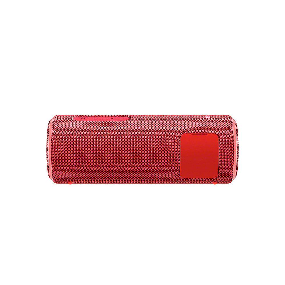 Sony SRS-XB21 tragbarer Lautsprecher (wasserabweisend, NFC, Bluetooth) rot, Sony, SRS-XB21, tragbarer, Lautsprecher, wasserabweisend, NFC, Bluetooth, rot