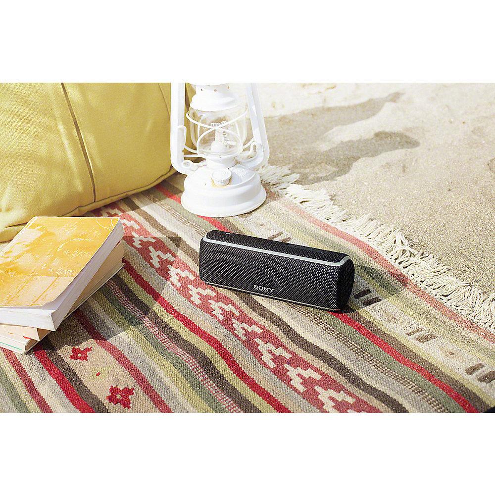 Sony SRS-XB21 tragbarer Lautsprecher (wasserabweisend, NFC, Bluetooth) schwarz