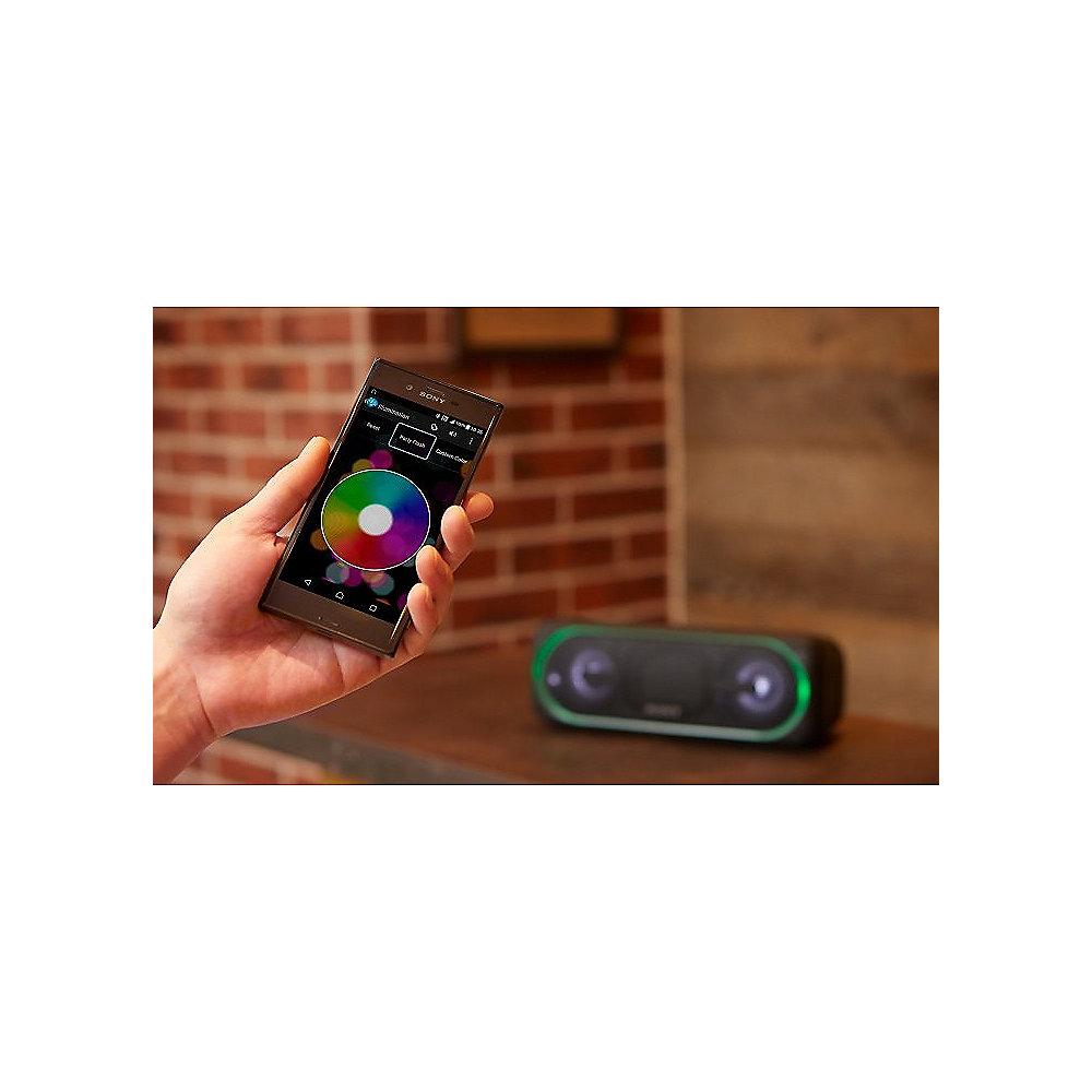 Sony SRS-XB40 tragbarer Lautsprecher (wasserabweisend, NFC, Bluetooth) schwarz