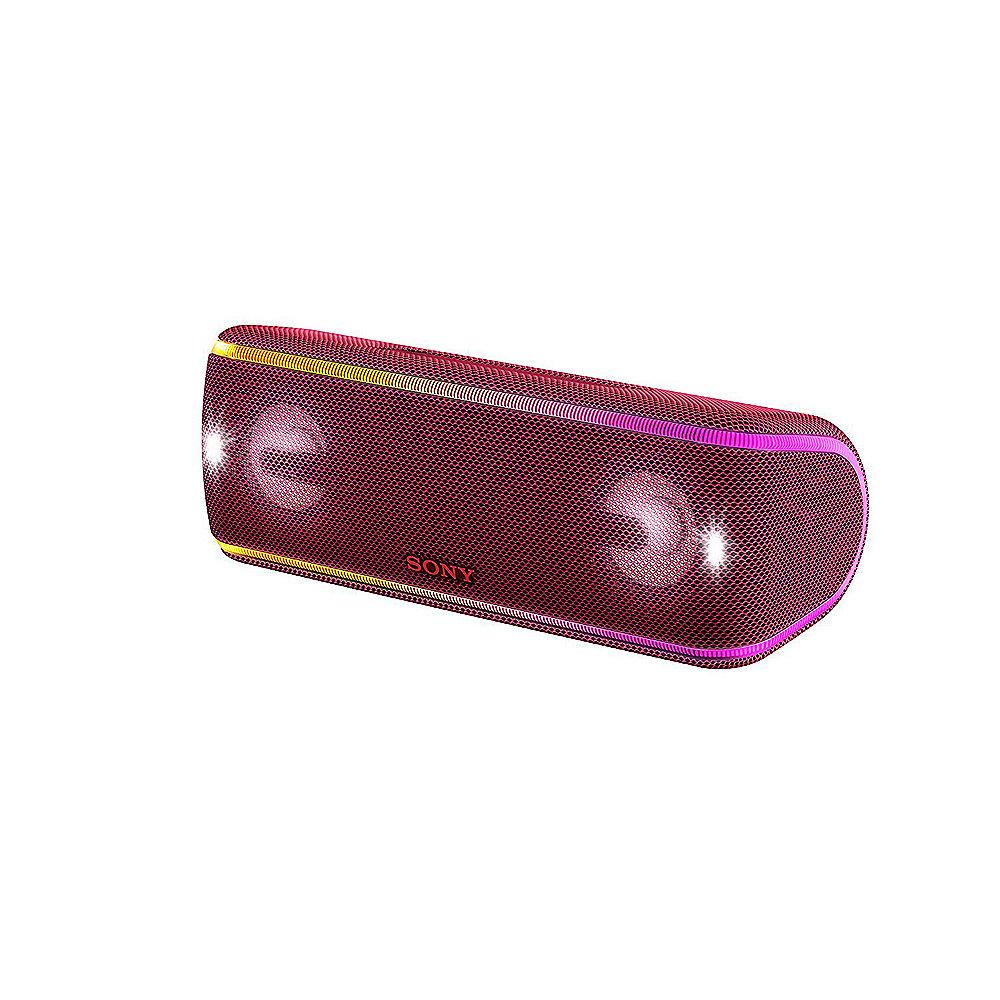 Sony SRS-XB41 tragbarer Lautsprecher (wasserabweisend, NFC, Bluetooth) rot, Sony, SRS-XB41, tragbarer, Lautsprecher, wasserabweisend, NFC, Bluetooth, rot