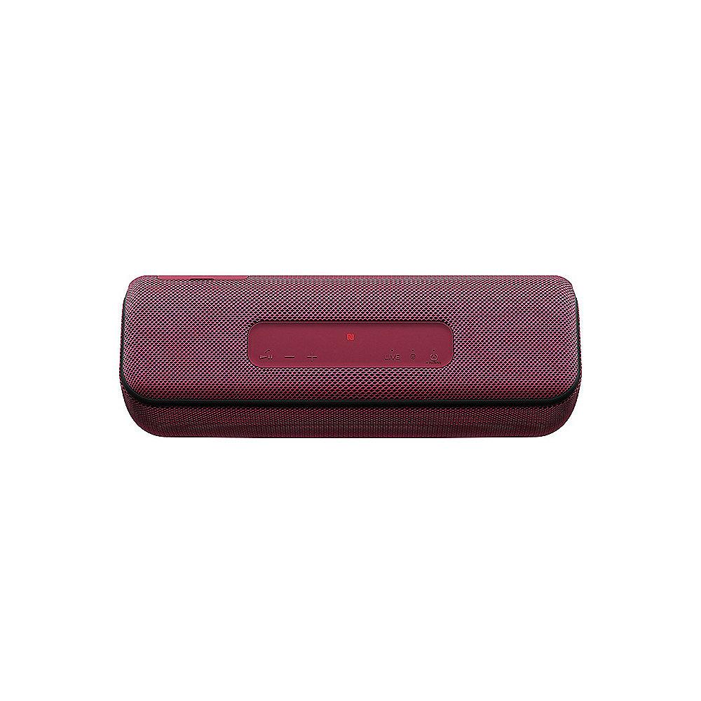 Sony SRS-XB41 tragbarer Lautsprecher (wasserabweisend, NFC, Bluetooth) rot