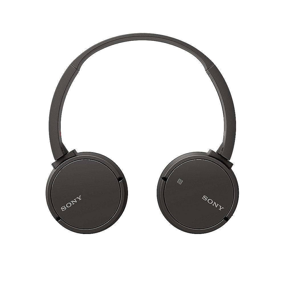 Sony WH-CH500B On Ear Kopfhörer kabellos mit BT, NFC und Voice Assistent schwarz