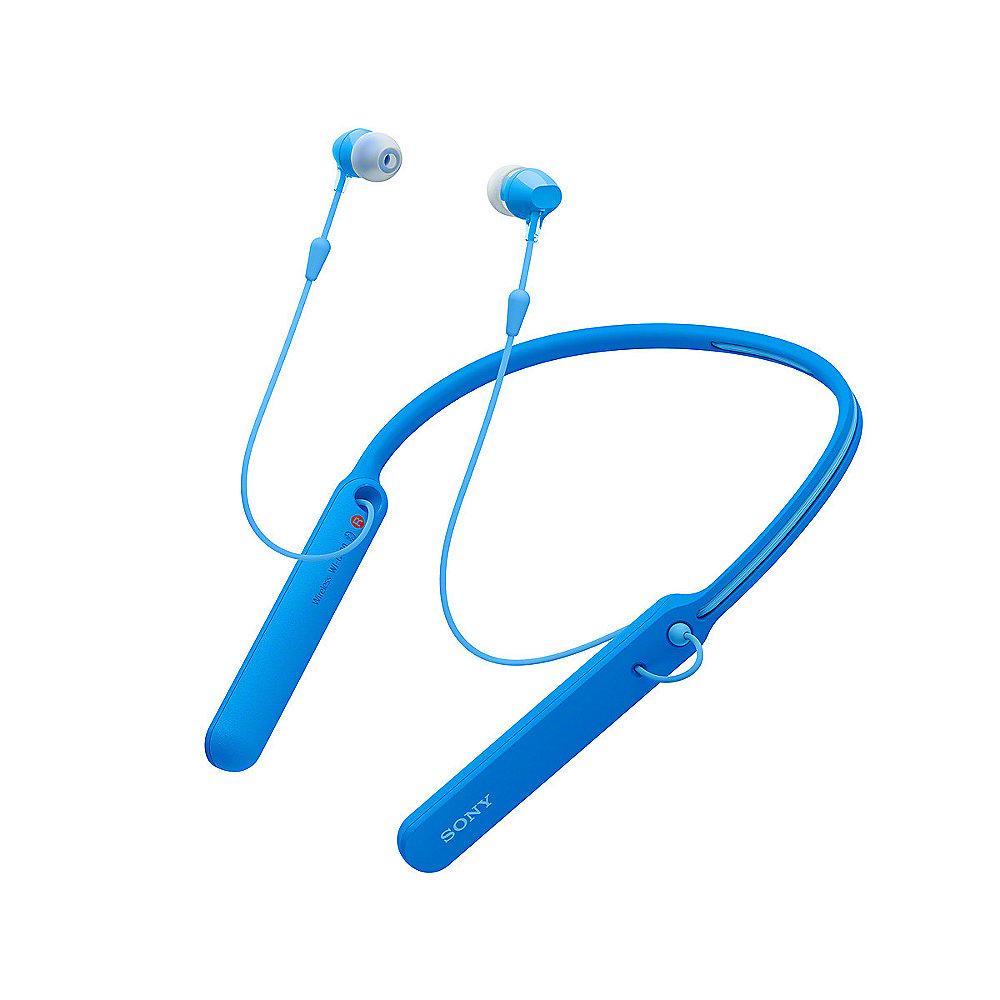 Sony WI-C400 Bluetooth In Ear Kopfhörer Neckband NFC Headset blau, Sony, WI-C400, Bluetooth, Ear, Kopfhörer, Neckband, NFC, Headset, blau