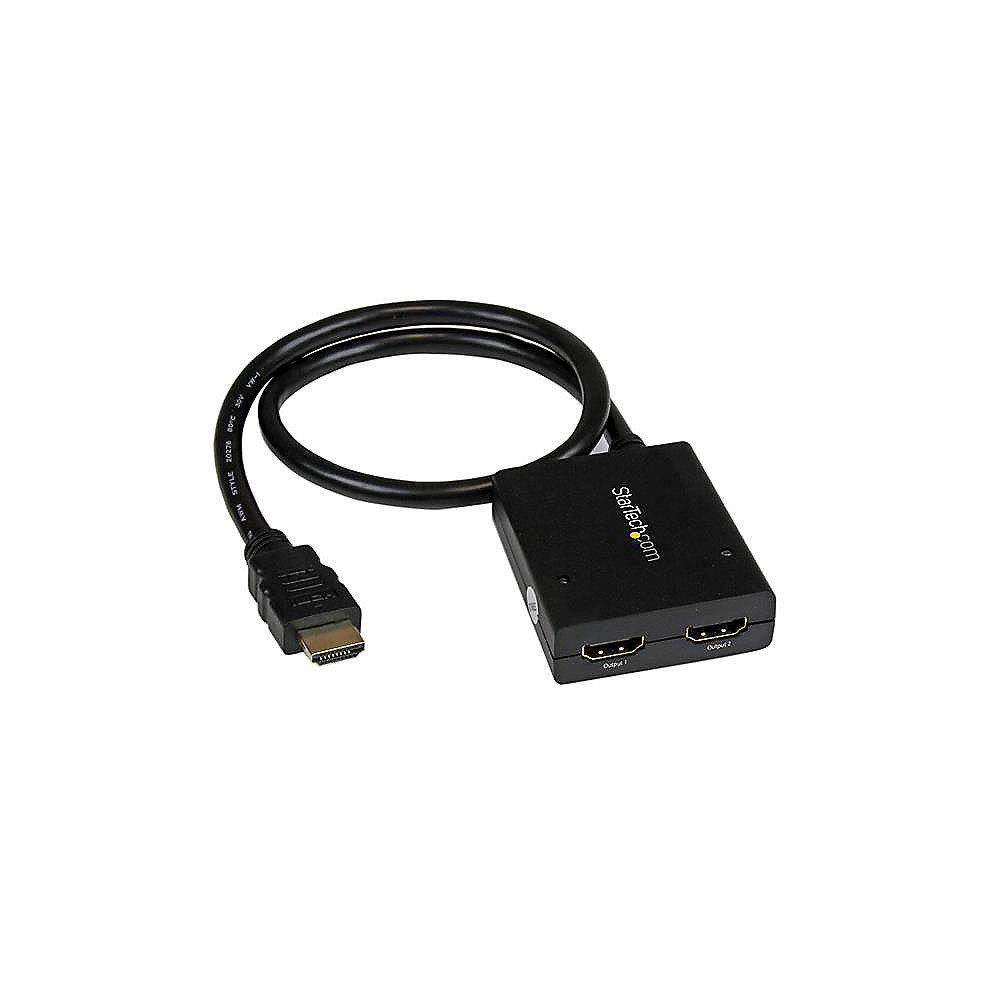 Startech 2-Port HDMI Video Splitter 4K schwarz