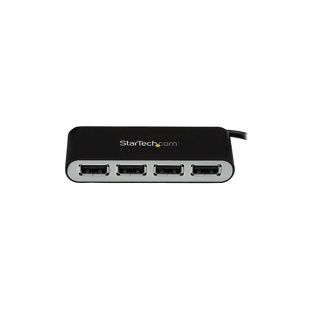 Startech USB 2.0 HUB 4-Port mobil schwarz