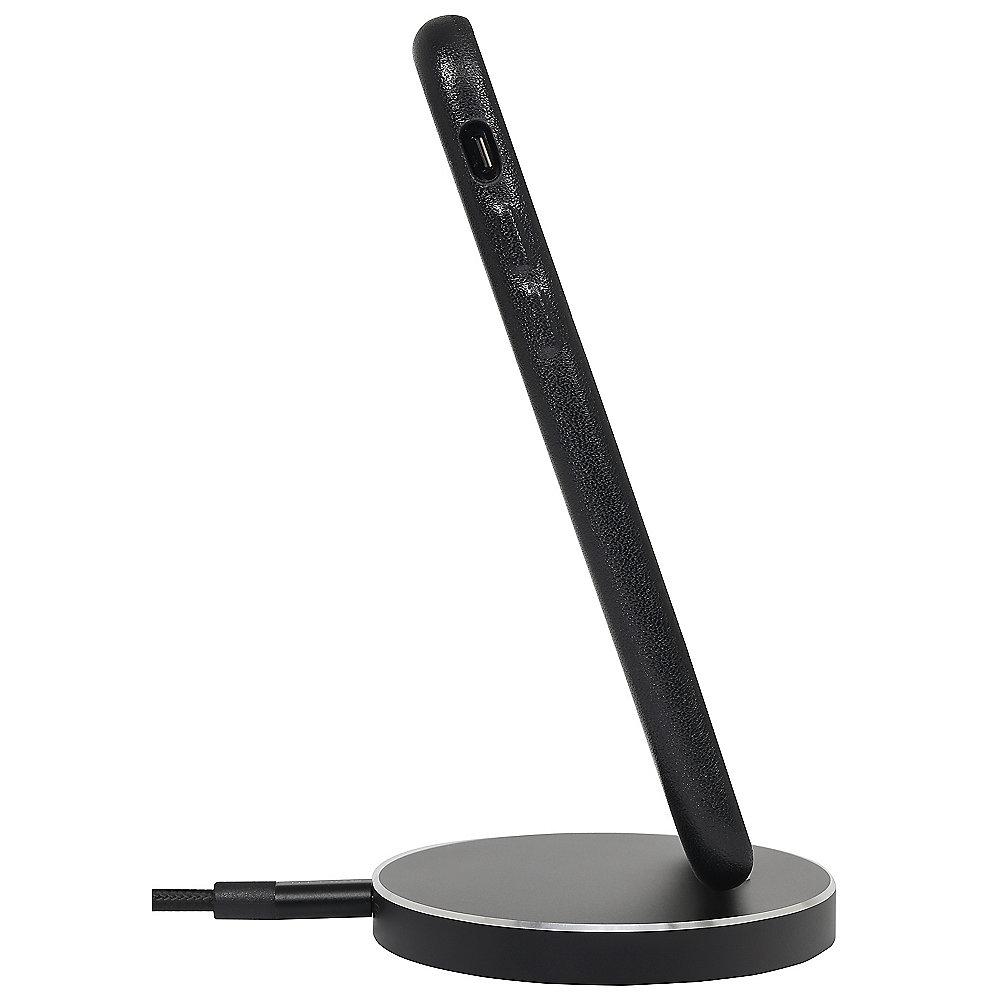 StilGut Airdock Oval iPhone Dockingstation, schwarz, StilGut, Airdock, Oval, iPhone, Dockingstation, schwarz