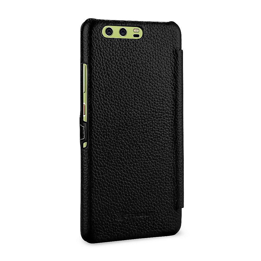 StilGut Book Type mit Clip für Huawei P10 schwarz