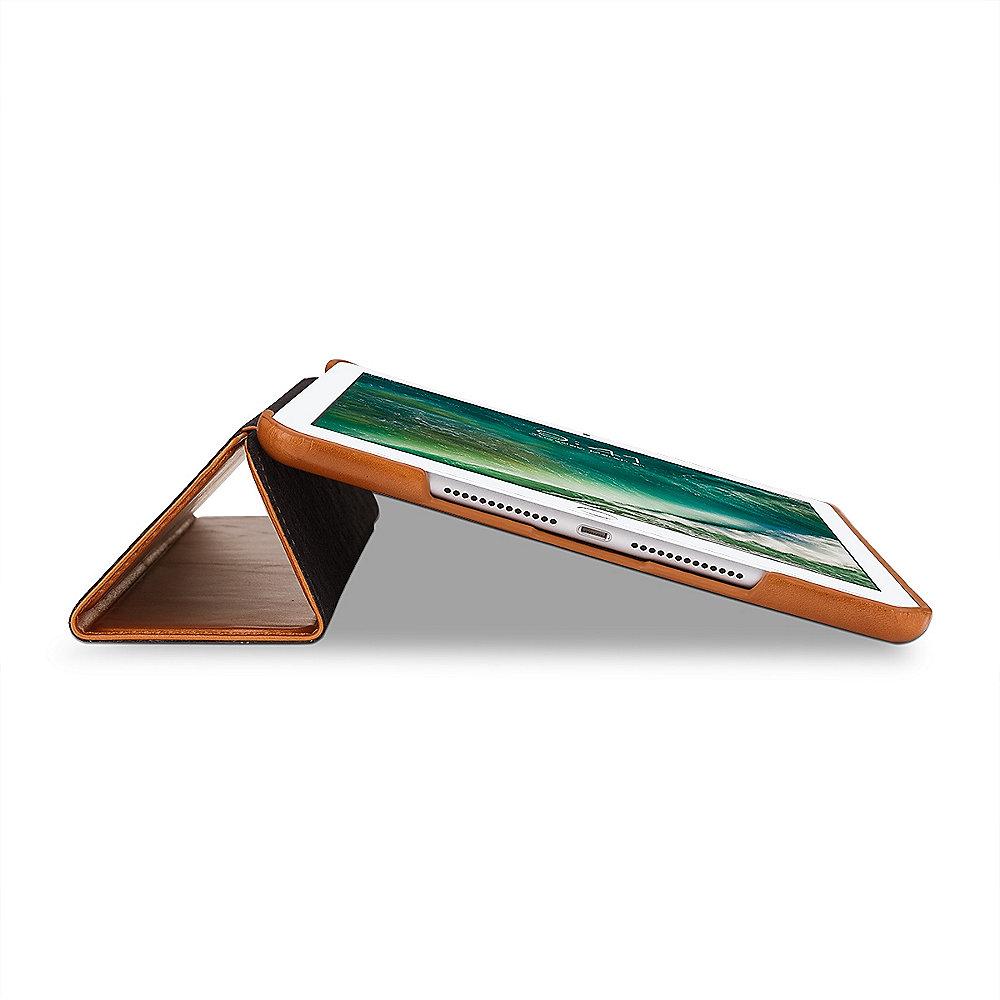 Stilgut Hülle Couverture aus Leder für Apple iPad 2017 (9.7), cognac