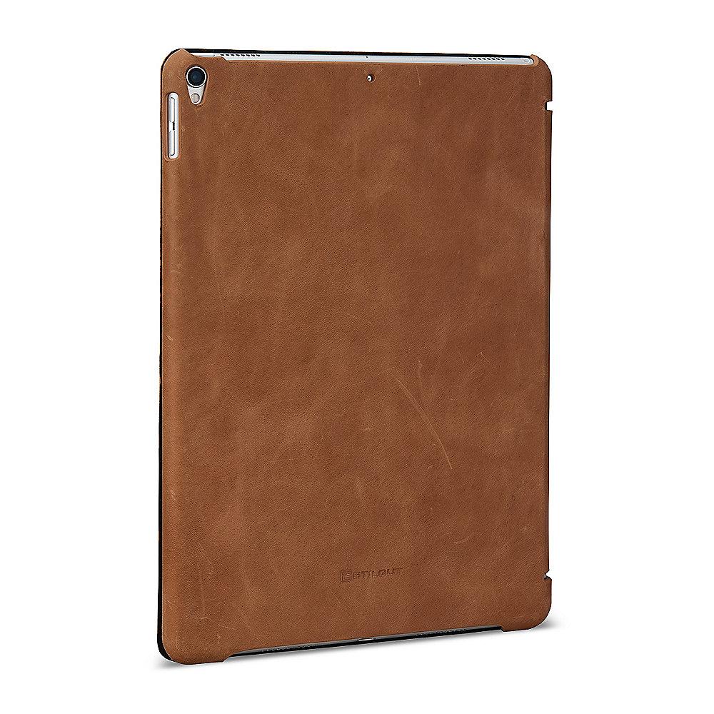 Stilgut Hülle Couverture für Apple iPad Pro 10.5 zoll (2017), cognac vintage