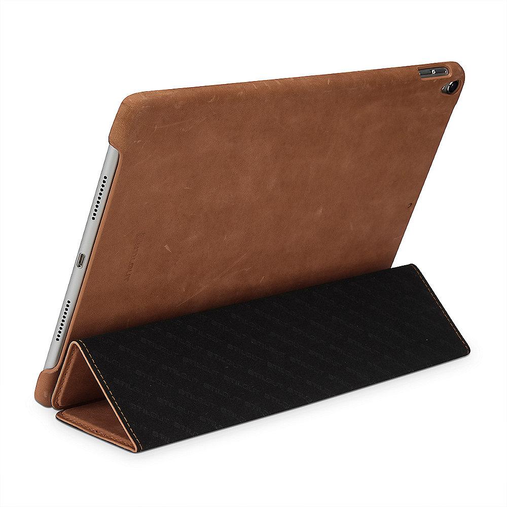 Stilgut Hülle Couverture für Apple iPad Pro 10.5 zoll (2017), cognac vintage