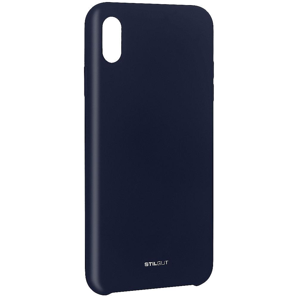 StilGut Liquid Silicon Case für Apple iPhone XR dunkelblau B07GYJX4KW