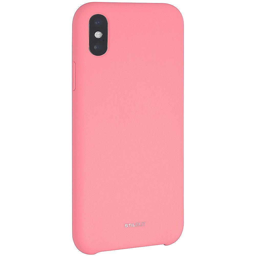 StilGut Liquid Silicon Case für Apple iPhone XS/ X pink B07GYMRVFD