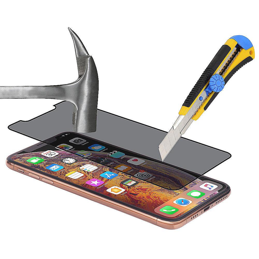 StilGut Privacy Panzerglas für Apple iPhone XR 3D Full Cover für die Vorderseite