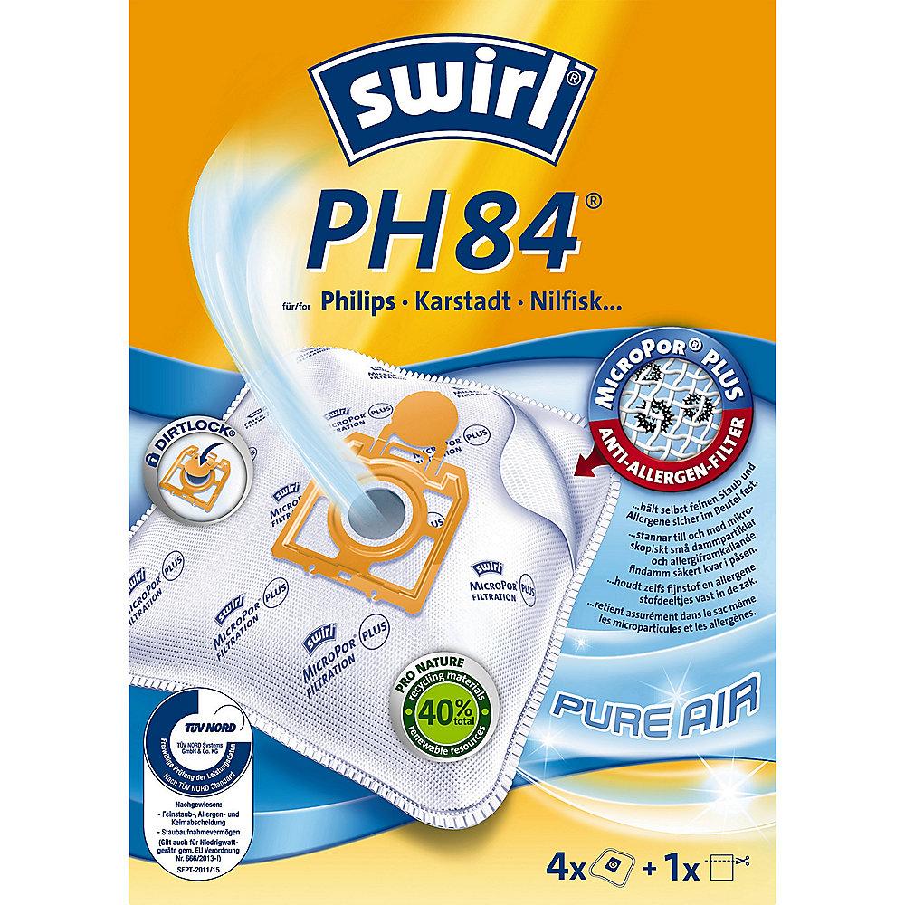 Swirl PH 84 MicroPor Plus AirSpace Staubsaugerbeutel (4er Pack)