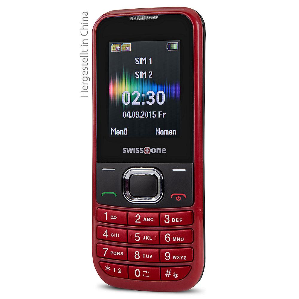 swisstone SC 230 Dual-SIM rot GSM Mobiltelefon