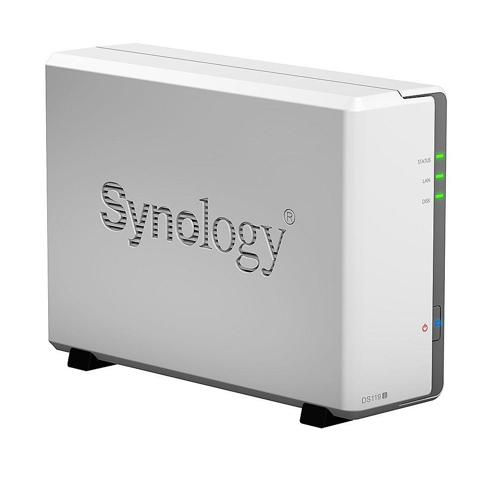 Synology Diskstation DS119j NAS 1-Bay 10TB inkl. 1x 10TB WD RED WD100EFAX