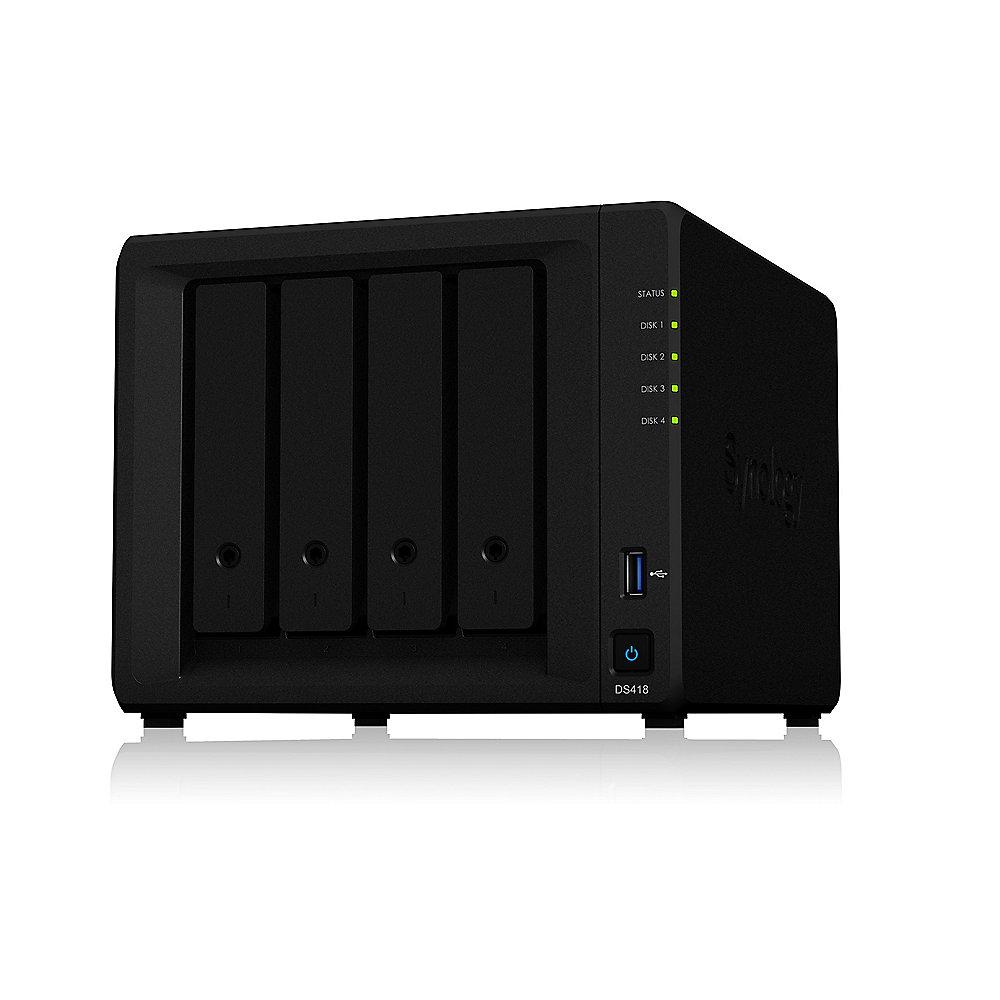 Synology Diskstation DS418 NAS 4-Bay 12TB inkl. 4x 3TB WD RED WD30EFRX, Synology, Diskstation, DS418, NAS, 4-Bay, 12TB, inkl., 4x, 3TB, WD, RED, WD30EFRX