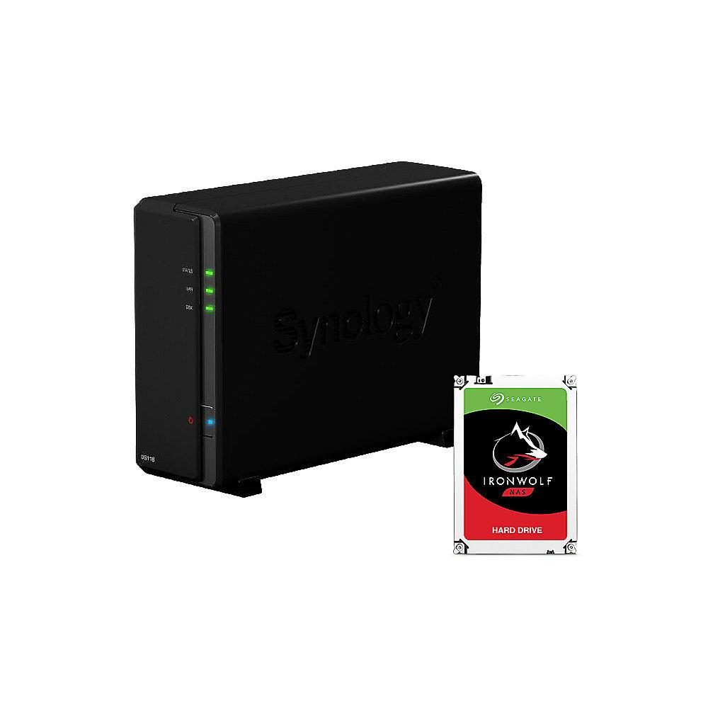 Synology DS118 NAS System 1-Bay 1TB inkl. 1x 1TB Seagate ST1000VN002