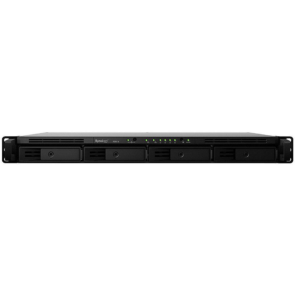 Synology RS816 NAS System 4-Bay 16TB inkl. 4x 4TB Seagate ST4000VN008, Synology, RS816, NAS, System, 4-Bay, 16TB, inkl., 4x, 4TB, Seagate, ST4000VN008