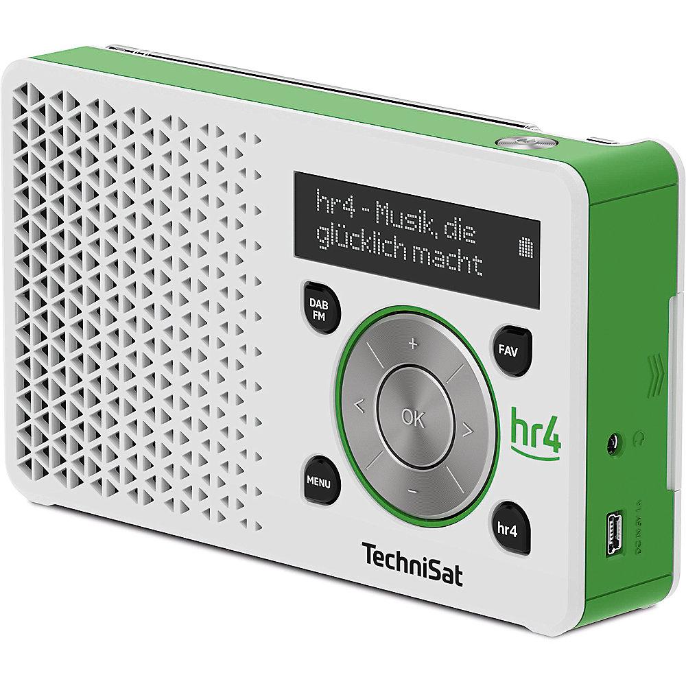 Technisat DIGITRADIO 1, hr4 Edition, weiß/grün UKW/DAB  mit Akku Netzteil