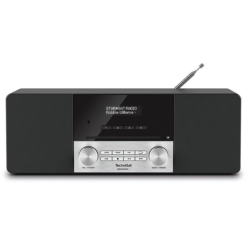 TechniSat DIGITRADIO 3 schwarz/silber CD UKW/DAB  Stereo Bluetooth, TechniSat, DIGITRADIO, 3, schwarz/silber, CD, UKW/DAB, Stereo, Bluetooth