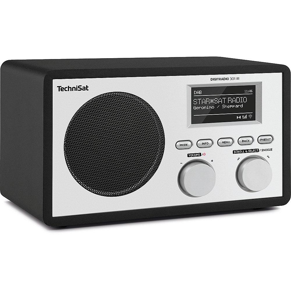 TechniSat DIGITRADIO 301 IR, schwarz, DAB /UKW/Internet-Radio