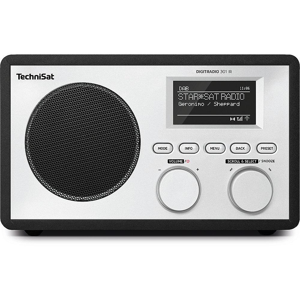 TechniSat DIGITRADIO 301 IR, schwarz, DAB /UKW/Internet-Radio