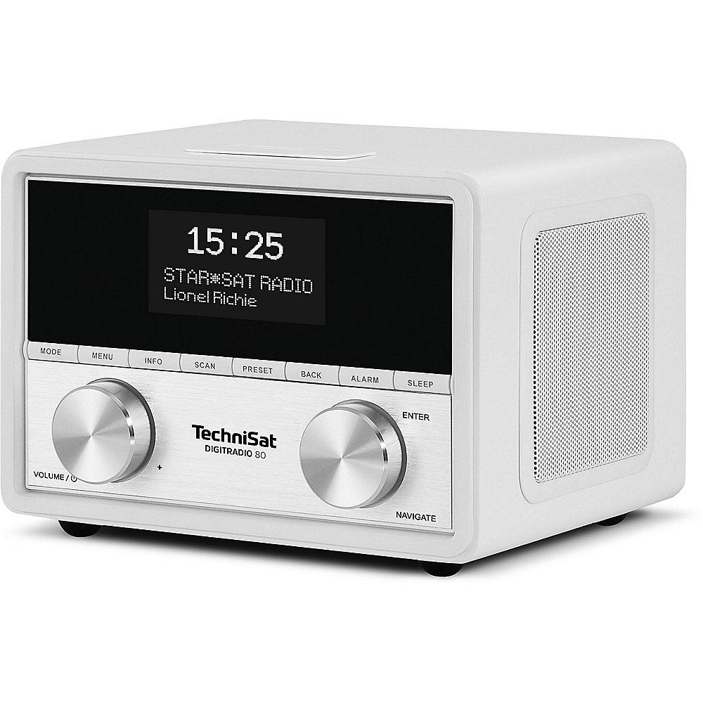 TechniSat DIGITRADIO 80, weiß, UKW/DAB  Stereo-Radio