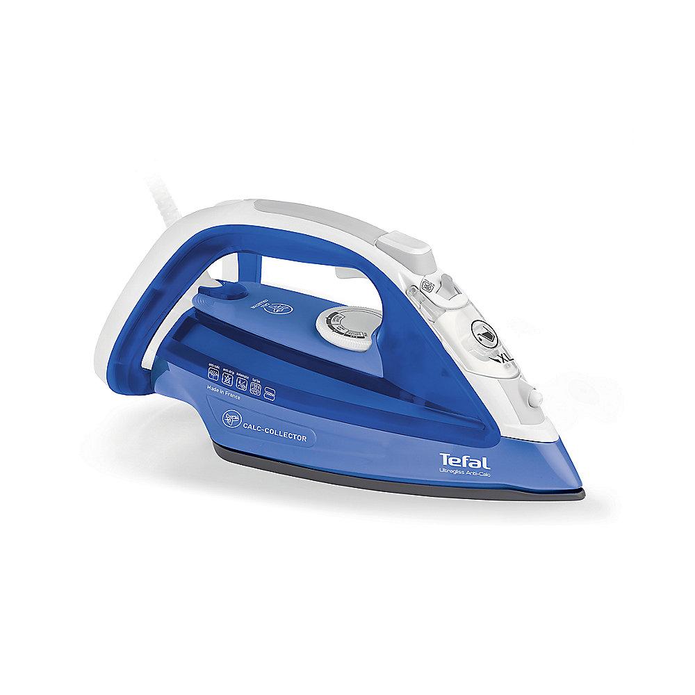 Tefal FV 4964 Ultragliss Anti-Calc Dampfbügeleisen 2.500 W weiss/blau