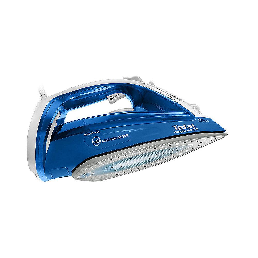 Tefal FV 4964 Ultragliss Anti-Calc Dampfbügeleisen 2.500 W weiss/blau