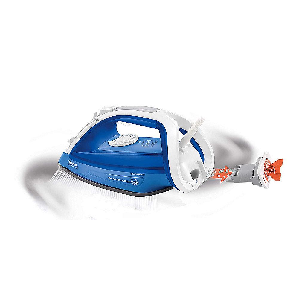 Tefal FV 4964 Ultragliss Anti-Calc Dampfbügeleisen 2.500 W weiss/blau