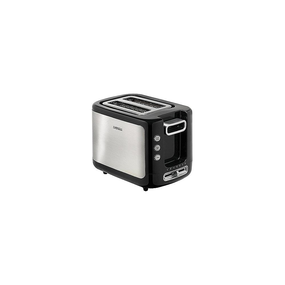 Tefal TT 3650 Express Toaster 850 Watt Schwarz / Edelstahl, Tefal, TT, 3650, Express, Toaster, 850, Watt, Schwarz, /, Edelstahl