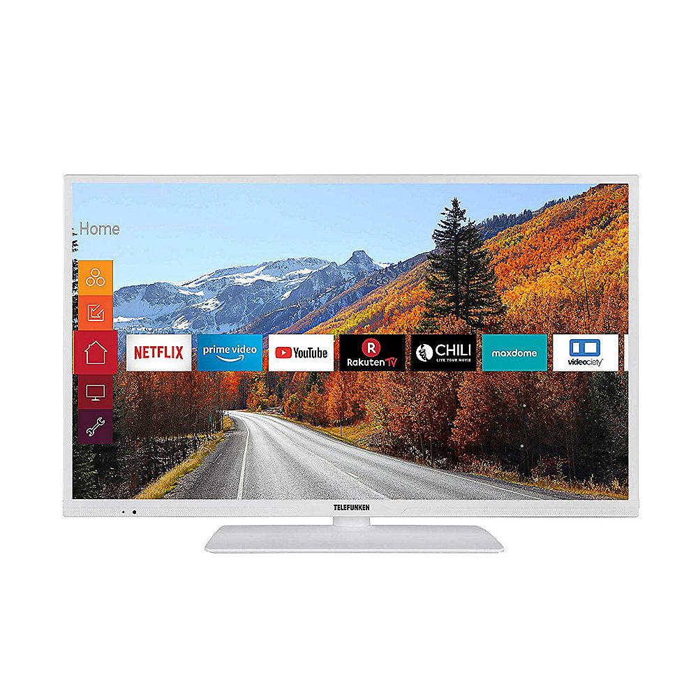 Telefunken XF32E519D-W 81cm 32" Smart-Fernseher mit DVD-Player weiß