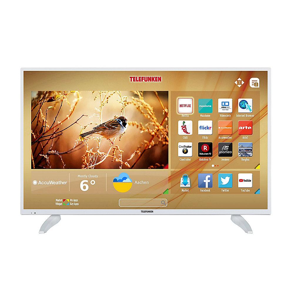 Telefunken XF43E411-W 110cm 43" Smart Fernseher weiß