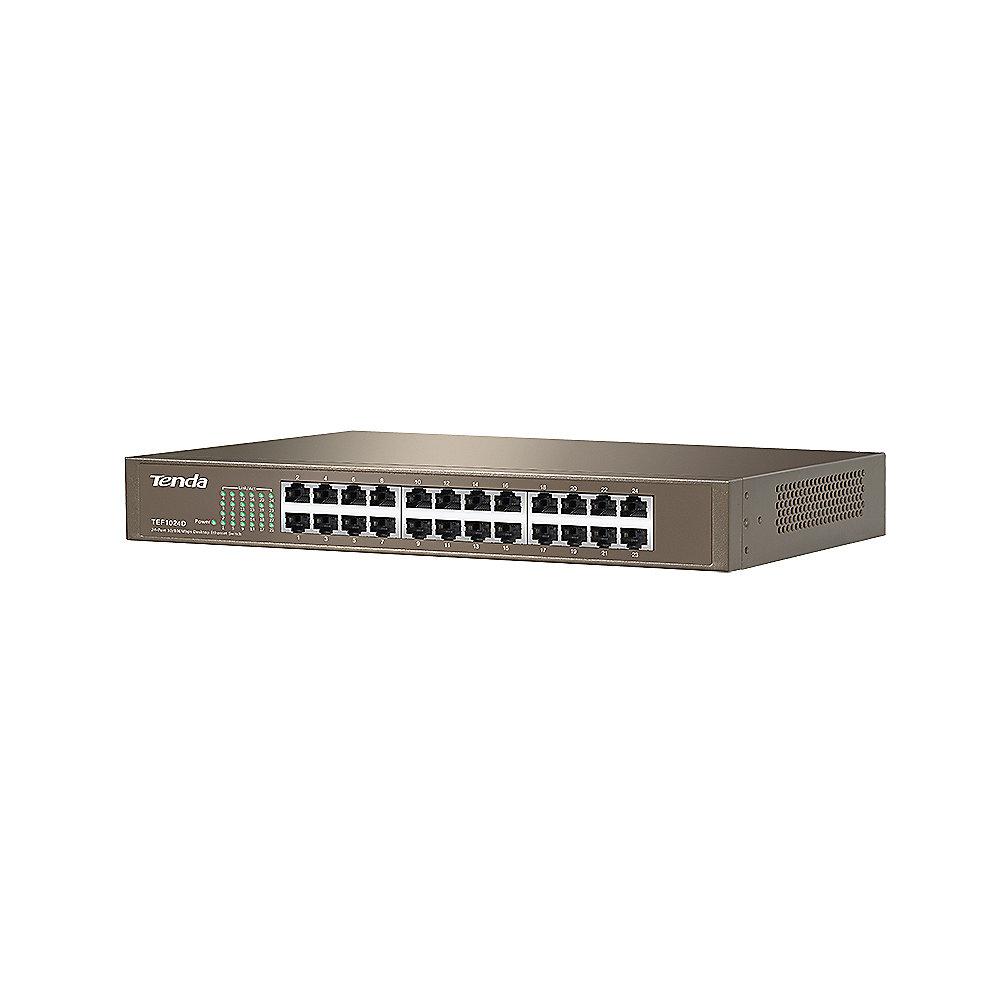 Tenda 24x Port Rackmount Fast Ethernet Switch TEF1024D, Tenda, 24x, Port, Rackmount, Fast, Ethernet, Switch, TEF1024D