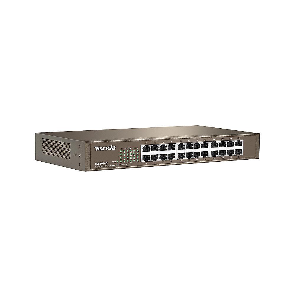 Tenda 24x Port Rackmount Fast Ethernet Switch TEF1024D, Tenda, 24x, Port, Rackmount, Fast, Ethernet, Switch, TEF1024D