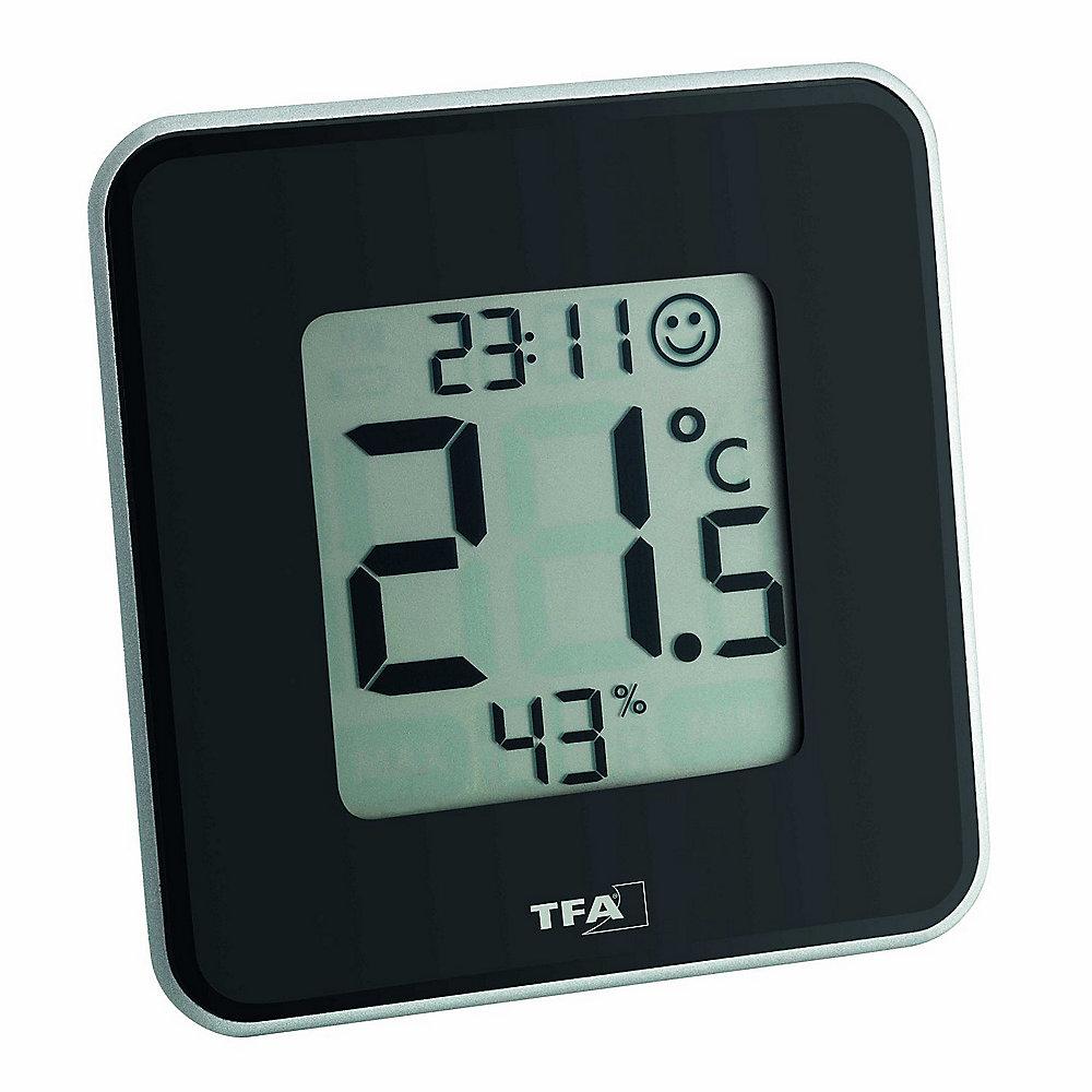 TFA 30.5021.01 Style Digitales Thermo-Hygrometer schwarz, TFA, 30.5021.01, Style, Digitales, Thermo-Hygrometer, schwarz