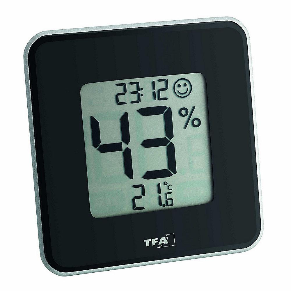 TFA 30.5021.01 Style Digitales Thermo-Hygrometer schwarz, TFA, 30.5021.01, Style, Digitales, Thermo-Hygrometer, schwarz