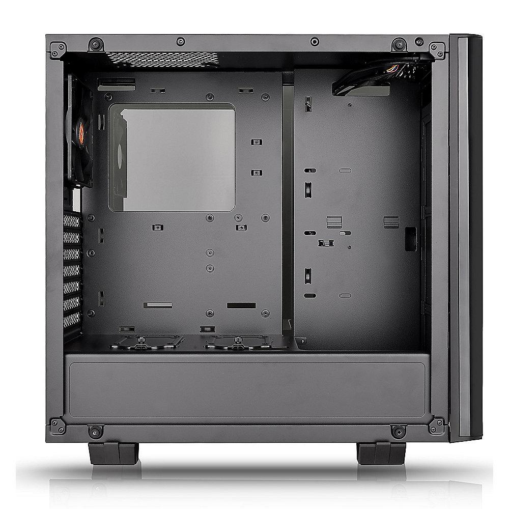 Thermaltake Core V21 Midi-Tower mATX Gehäuse schwarz, Fenster, tempered glass