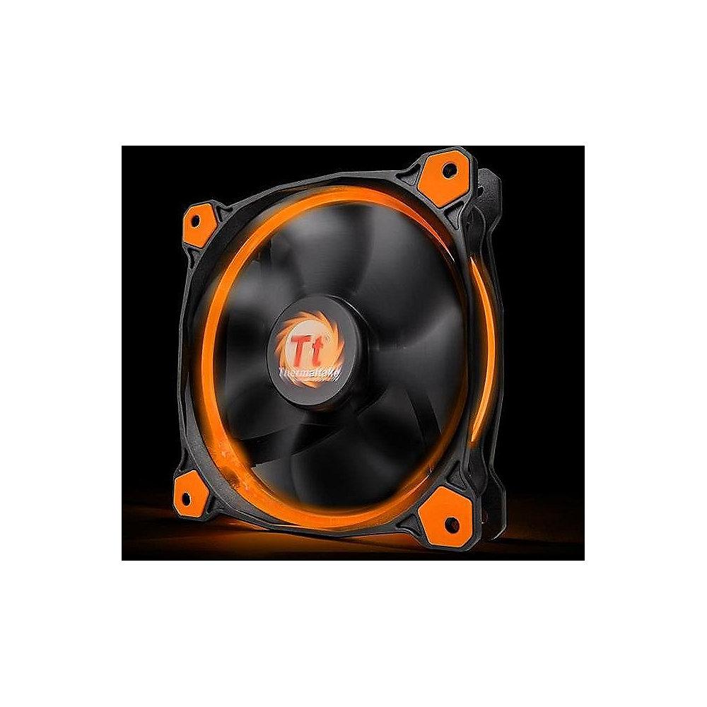 Thermaltake Riing 12 LED orange Gehäuselüfter 120x120x25mm 1000/1500upm, Thermaltake, Riing, 12, LED, orange, Gehäuselüfter, 120x120x25mm, 1000/1500upm