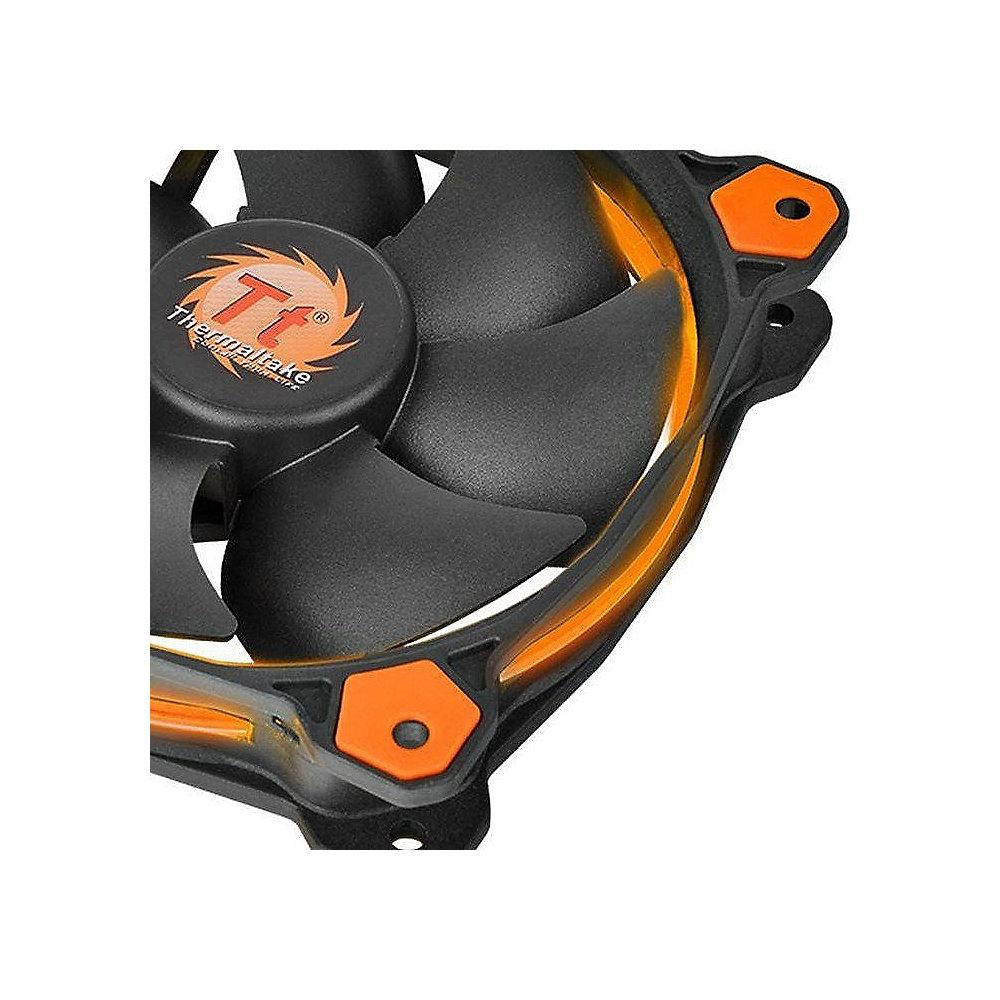 Thermaltake Riing 12 LED orange Gehäuselüfter 120x120x25mm 1000/1500upm, Thermaltake, Riing, 12, LED, orange, Gehäuselüfter, 120x120x25mm, 1000/1500upm