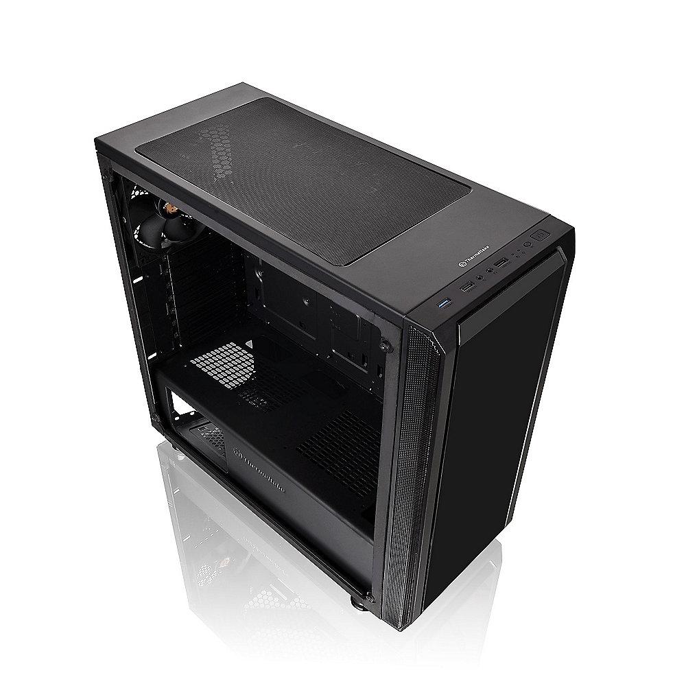 Thermaltake Versa J23 TG Midi-Tower ATX Gehäuse schwarz, mit Sichtfenster (o.NT)