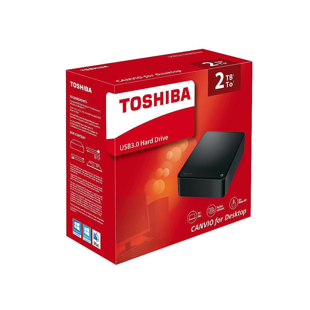 Toshiba Canvio for Desktop USB3.0 2TB 3.5Zoll schwarz