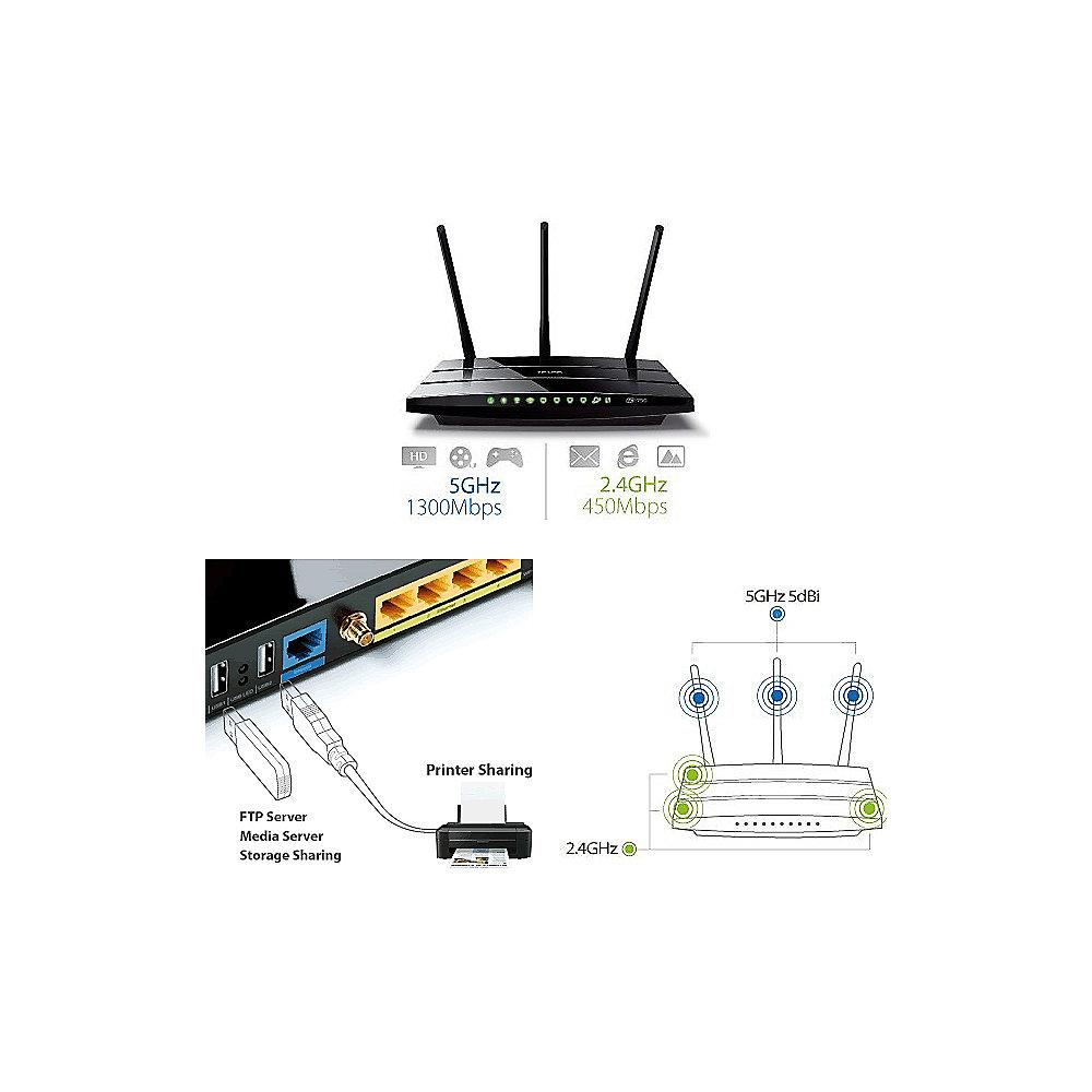 TP-LINK Archer C7 AC1750 Dualband WLAN-ac Gigabit Router, TP-LINK, Archer, C7, AC1750, Dualband, WLAN-ac, Gigabit, Router