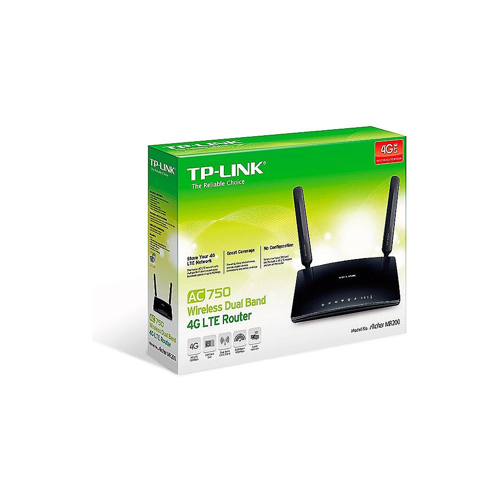 TP-LINK MR200 AC750 4G LTE WLAN-ac Router, TP-LINK, MR200, AC750, 4G, LTE, WLAN-ac, Router