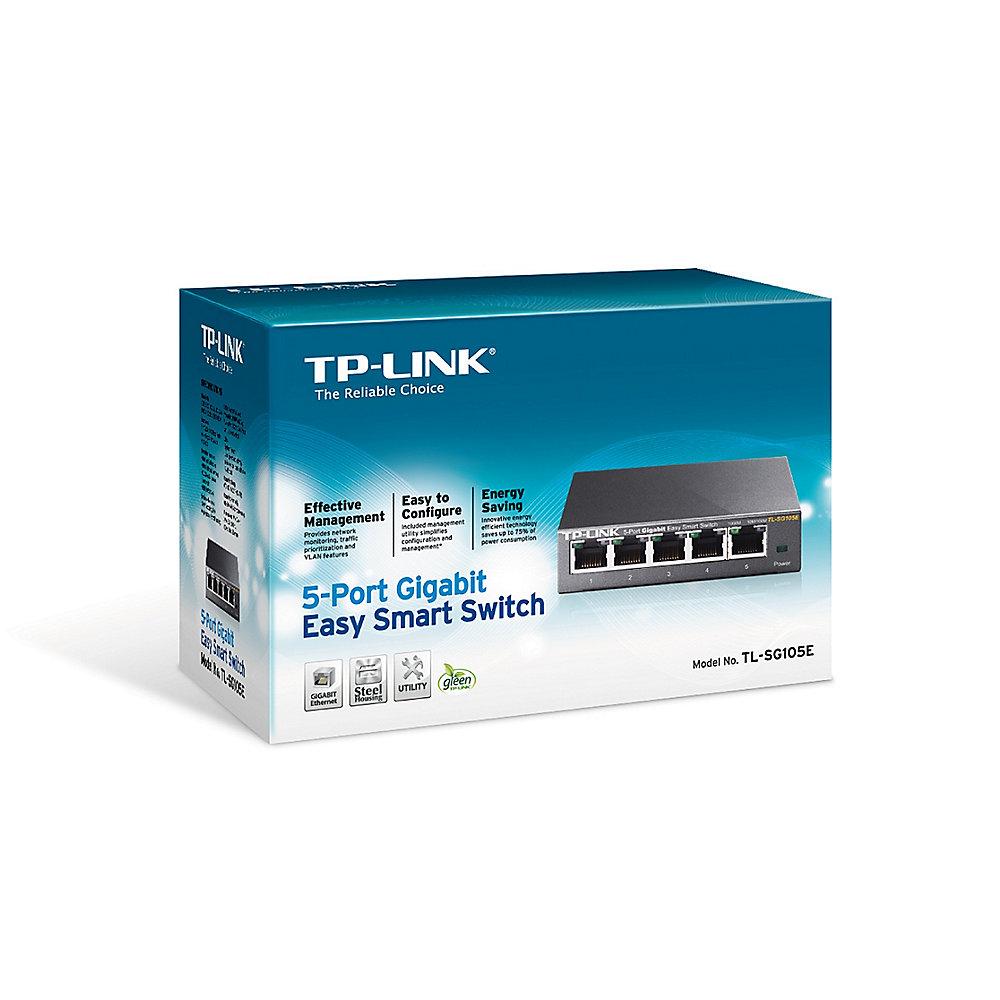 TP-LINK TL-SG105E 5-Port Gigabit-Switch Easy Smart IGMPv3