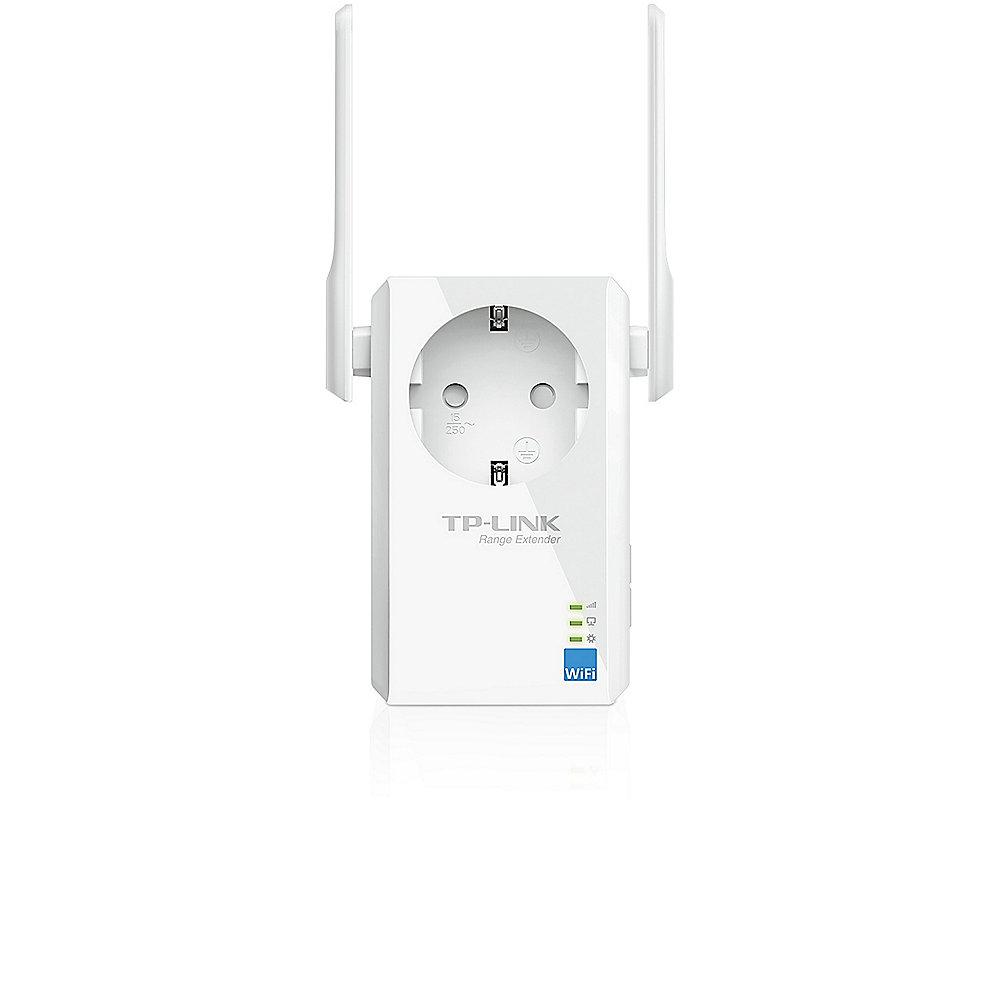 TP-LINK TL-WA860RE wireless 300MBit WLAN-n Repeater mit Steckdose und LAN Port, TP-LINK, TL-WA860RE, wireless, 300MBit, WLAN-n, Repeater, Steckdose, LAN, Port